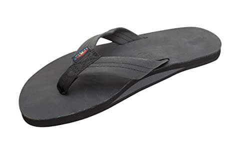 Men's Premier Leather Single Layer Rainbow Sandals