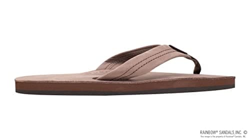 Men's Premier Leather Single Layer Rainbow Sandals