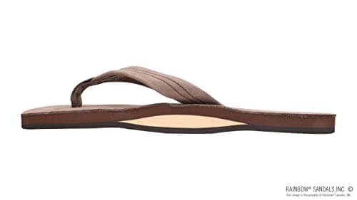 Men's Premier Leather Single Layer Rainbow Sandals