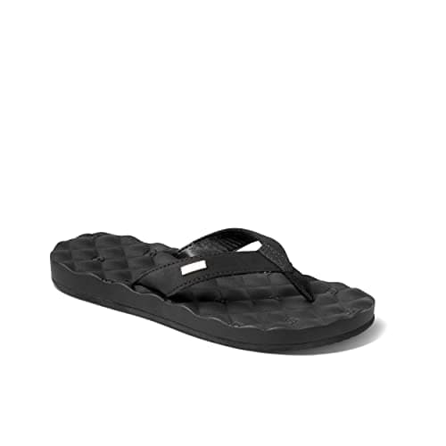 REEF Dreams Women's Memory Foam Flip Flop, Faux Leather Lined Strap