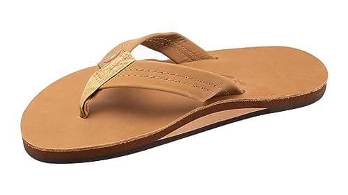 Men's Premier Leather Single Layer Rainbow Sandals