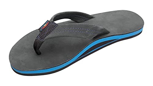 Men's Premier Leather Single Layer Rainbow Sandals