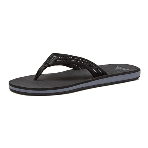 Quiksilver Carver Suede Flip Flops for Men, Size 6-16
