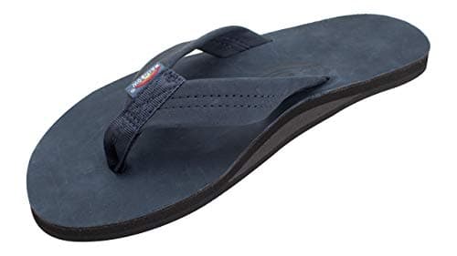 Men's Premier Leather Single Layer Rainbow Sandals