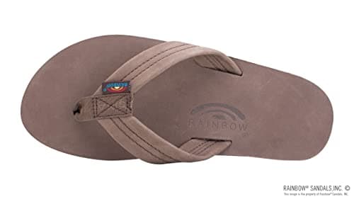 Men's Premier Leather Single Layer Rainbow Sandals