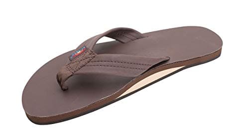 Men's Premier Leather Single Layer Rainbow Sandals
