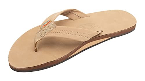 Men's Premier Leather Single Layer Rainbow Sandals