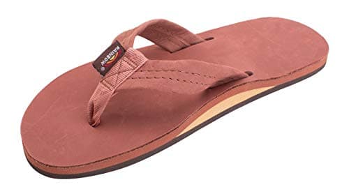 Men's Premier Leather Single Layer Rainbow Sandals