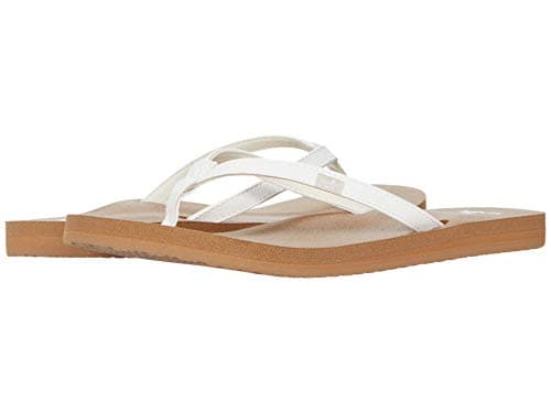 Sanuk Yoga Joy Flip Flops for Women with Memory Foam Footbed