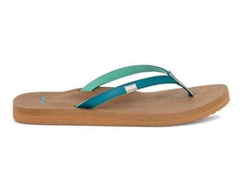 Sanuk Yoga Joy Flip Flops for Women with Memory Foam Footbed