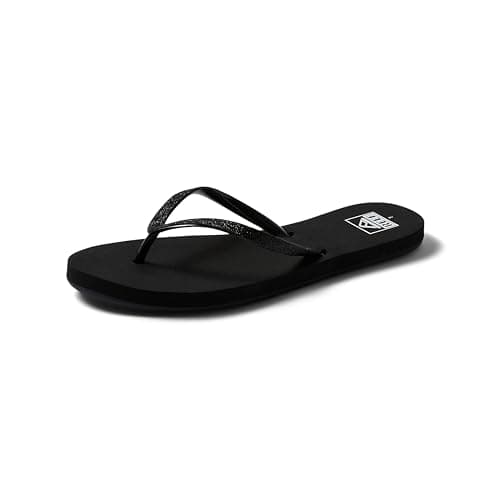 REEF Women's Stargazer Flip Flop, Lightweight & Soft Footbed, Glitter Strap