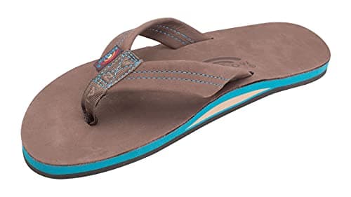 Men's Premier Leather Single Layer Rainbow Sandals