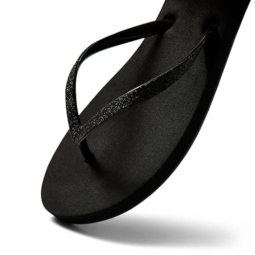 REEF Women's Stargazer Flip Flop, Lightweight & Soft Footbed, Glitter Strap