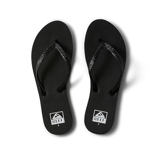 REEF Women's Stargazer Flip Flop, Lightweight & Soft Footbed, Glitter Strap
