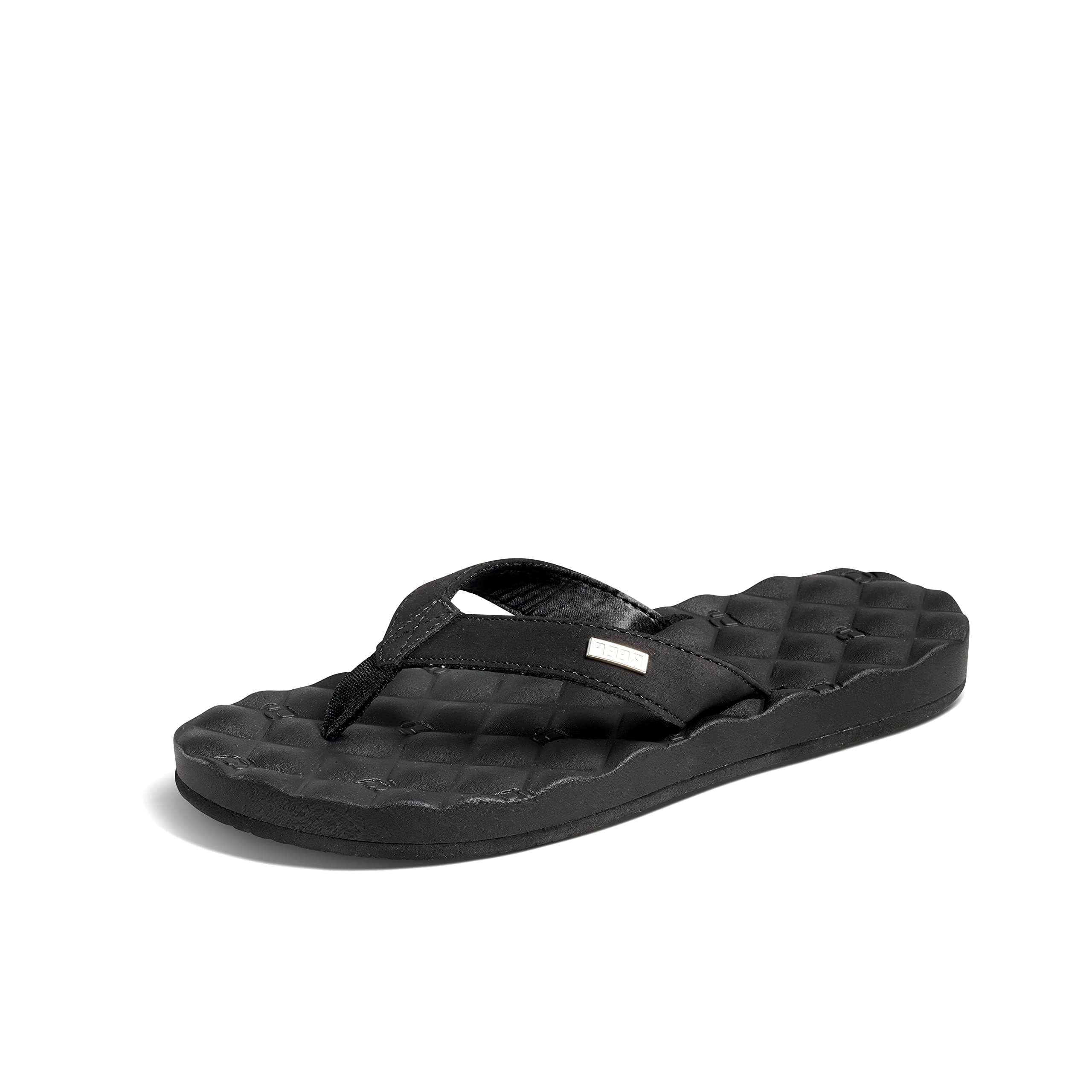 REEF Dreams Women's Memory Foam Flip Flop, Faux Leather Lined Strap
